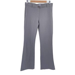 Betabrand two pocket boot cut pull on slacks size large grey stretch office care